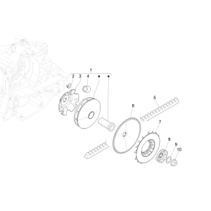 Antriebsrolle Piaggio Liberty 50 4-Takt (IGET Euro 4)