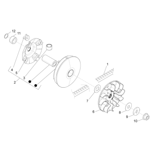 Riemenscheibe Piaggio MP3 350 Maxi Sport E4 ABS 2018-2020 (EMEA)
