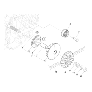 Antriebsrolle Piaggio MP3 500 LT Sport 2014-2016