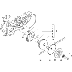 Antriebsrolle Piaggio Zip 50 SP 2006-2013