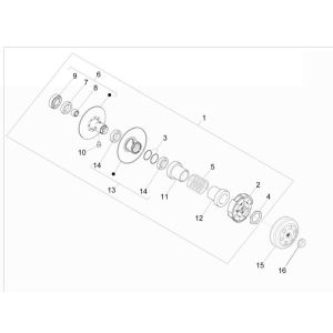Kupplung Vespa Sprint 2-Takt