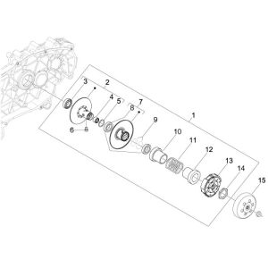 Riemenscheibe Piaggio New Fly 4-Takt 2-Ventil