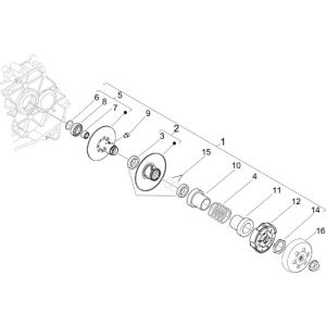 Riemenscheibe Piaggio Liberty 4-Takt