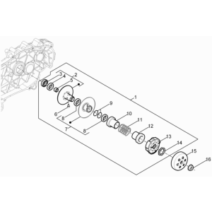 Piaggio Liberty 50 4-Takt-Antriebsriemenscheibe (IGET Euro 5)