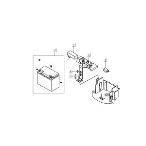 Batterie - CDI Kymco DJ 2-Takt Silber