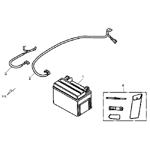 Akku Sym Allo (WH871) schwarz
