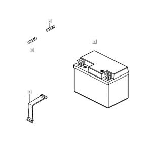 Batterie AGILITY 16+ 4T 200i Matt Metallic Hellblau