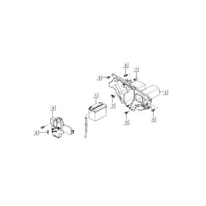 Batterie Kymco Activ 4-Takt rot-schwarz