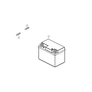 Batterie Kymco Agility 16'+ 4t mattmetalic silber