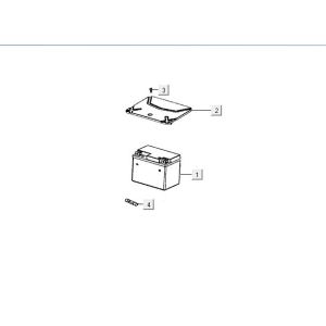 Batterie Kymco Agility FR 12" 4-Takt euro4 weiß