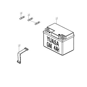 Batterie Kymco City 16' 4-Takt schwarz