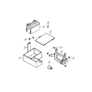 Batterie Kymco Dink LC 2-Takt Silber