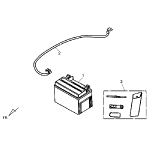 Sym Symphony SR Batterie (BK5560) schwarz