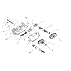 Hinterachse AGM Ape50 braun