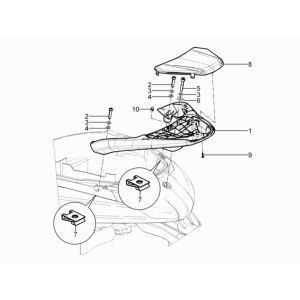 Gepäckträger Piaggio Beverly 300 IE ABS E4 2016 - 2020 (EMEA)
