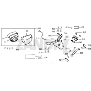 Rücklichtabdeckung BTC Riva Sport bronze