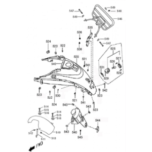 Rücklichtkappe Santini San Remo blau