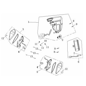 Rücklicht Generic Ideo blue 2007 2-Takt 25