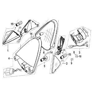 Rücklicht Generic Xor stroke 2009 2-Takt