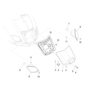 Rücklicht Vespa GTS 125 4-Takt IE ABS Euro4 2016-2018
