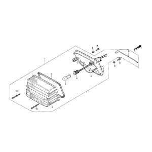 Honda MB50/MB80 Rücklicht