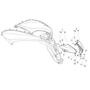 Blinker - Rücklicht Piaggio Beverly 300 IE ABS E4 2016 - 2020 (EMEA)