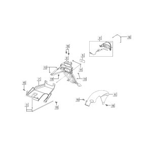 Rücklicht Kymco Agility 10' 4-Takt silber