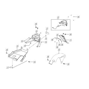 Rücklicht Kymco Agility 12 4-Takt 125 blau