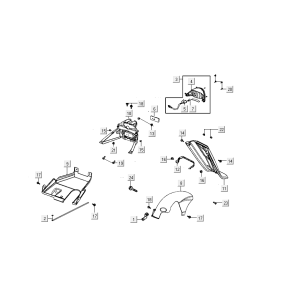 Rücklicht Kymco Agility Delivery 4-Takt euro4 schwarz