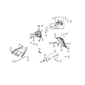 Rücklicht Kymco Delivery 4-Takt weiß