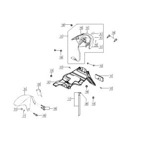 Rücklicht Kymco Vitality 2t ac rot