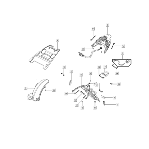 Rücklicht Kymco People S 50i E4 Mattgrau