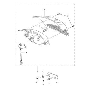 Rücklicht Yamaha Bw's 2-Takt