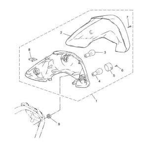 Rücklicht Yamaha Jog-R LC 2-Takt
