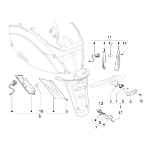 Rücklichter - Blinker Piaggio Zip 50 SP 2006-2013