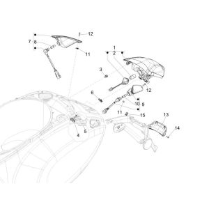 Rücklicht Vespa Sprint 25km 4-Takt-2-Ventil