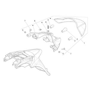 Rücklicht Piaggio Liberty 4-Takt