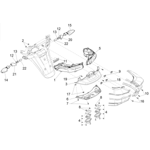 Rücklichter - Piaggio MP3 350 Maxi Sport E4 ABS 2018-2020 (EMEA)