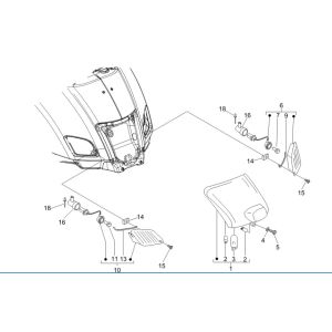 Rücklicht-Blinker Vespa GTV 250 4T 4V IE