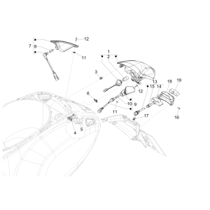 Rücklicht - Heckblinker Vespa Sprint 150 3V IE ABS Euro 3 2015