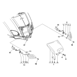 Rücklichter Vespa GTS 250 dh 2005-2009 (mit ABS)