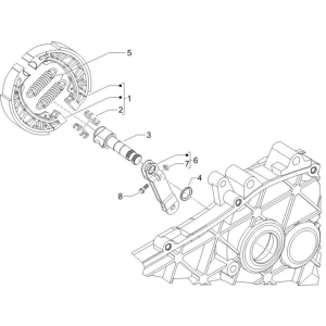 Hinterradbremse - Bremssattel Piaggio Zip 50 SP 2006-2013