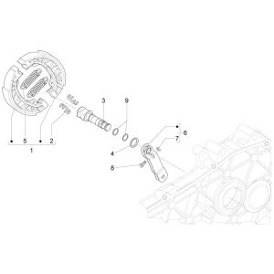 Hinterradbremse Vespa Primavera 4-Takt 3-Ventil (Euro4-Einspritzung iget)