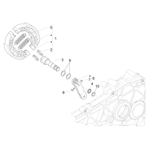 Hinterradbremse - Piaggio Liberty 50 4-Takt-Bremssättel (IGET Euro 5)