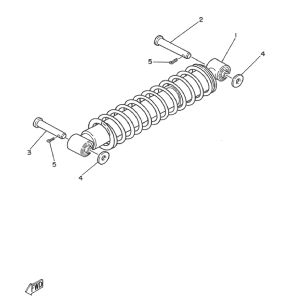 Achterschokbreker Yamaha DT-50 MX