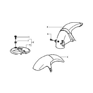 Kotflügel hinten - Vorderkotflügel Gilera Runner 98-2005 2-Takt