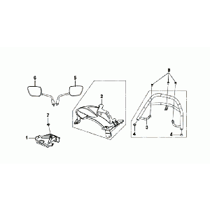 Sym Mio 50I Heckflügel Heckträger