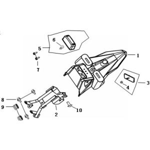 Kotflügel hinten AGM Strada
