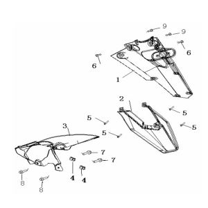 Kotflügel hinten Generic Ideo schwarz 2007 2-Takt 25