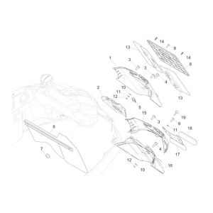 Kotflügel hinten GTS 125 IE red dragon 894